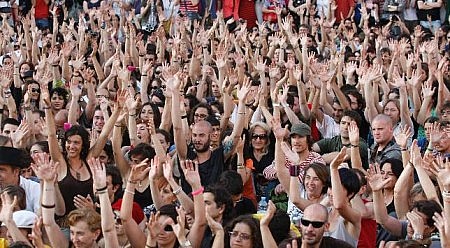 Rajoy en la mira de una ciudadanía indignada. Foto: Librered