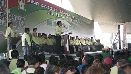 El Sindicato de Maestros al servicio del Edomex, otro de los brazos políticos del Grupo Atlacomulco. Foto: red