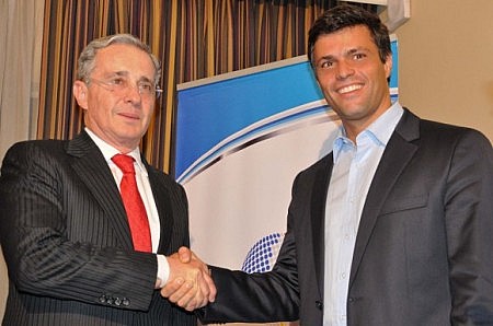 Alvaro Uribe y Leopoldo López. Foto: radiomacondo.fm