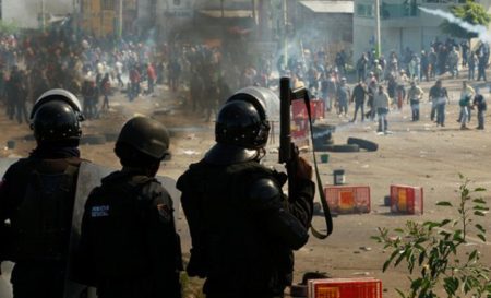 Jornada de violencia en el municipio de Nochixtlán Oaxaca. Foto: puranoticia.cl