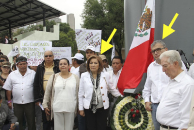 Miranda y Ortega Sánchez en la marcha.