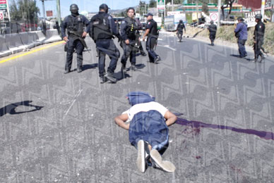 Estudiantes asesinados por policías federales en Ayotzinapa, 11 de dic. de 2011. Foto: novedadesacapaulco.mx