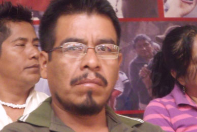 Arturo Campos, Policía Comunitaria de Olinala, Guerrero, aún preso. Foto: detalle video