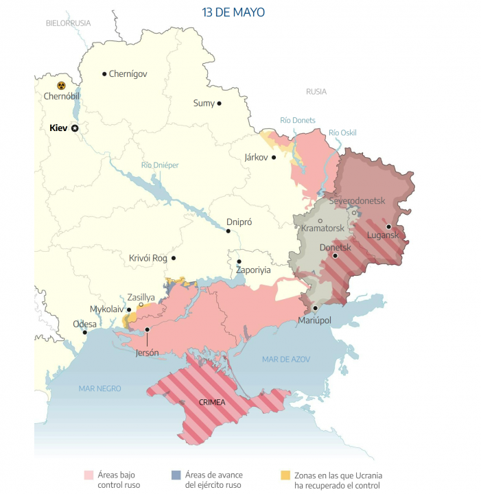 La guerra entre Rusia y Ucrania la explicamos en mapas