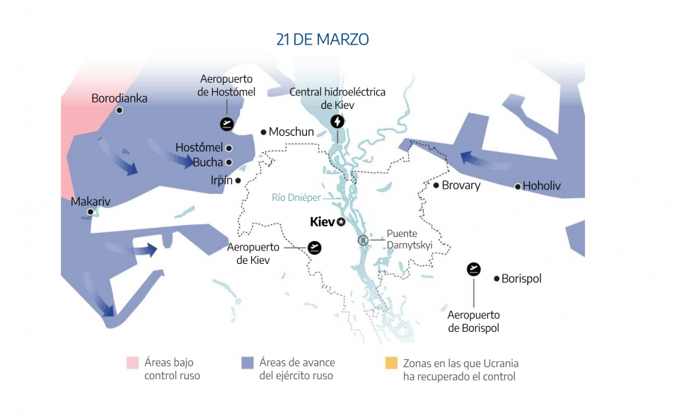 La guerra entre Rusia y Ucrania la explicamos en mapas